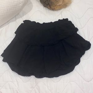 Aeropostale black ruffle skirt black size XS